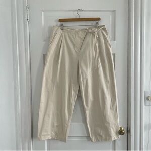 Deiji Studios Flag Tie Pant in Bone